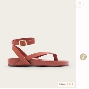 Kaansas Leather Sandals - Koko in Brick Color